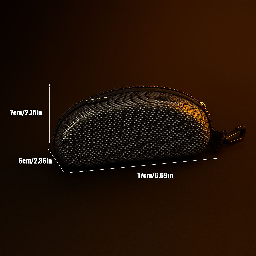 Sunglasses Case Large Size Fits Most Glasses and Sunglassese Carry Bag Hard Zipper Box Travel Pack Pouch Case New 1/3/6Pcs