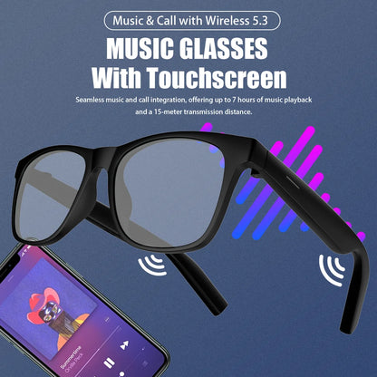 New Smart Wireless Bluetooth Glasses Listen to Music Answer the Phone Men and Women Fashion Anti-Blue Light Glasse