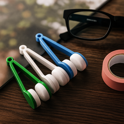 New 1/5PCS Glasses Cleaner Lenses for Glasses Brush Soft Microfiber Spectacles Cleaner Rub Eyeglass Cleaning Wiping Tool YJB01