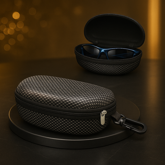Sunglasses Case Large Size Fits Most Glasses and Sunglassese Carry Bag Hard Zipper Box Travel Pack Pouch Case New 1/3/6Pcs
