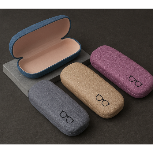 Fashion Glasses Case for Men Women Linen Cloth Eyeglass Cases Cover Hard Glasses Box Holder Eyewear Storage