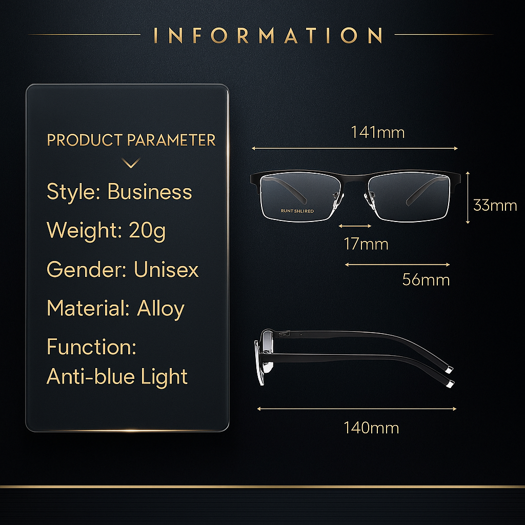 Business Style Bifocal Reading Glasses Women Men Progressive Vision Adjustment Eyeglasses Converted Light Multifocal +1.0 ~ +4.0