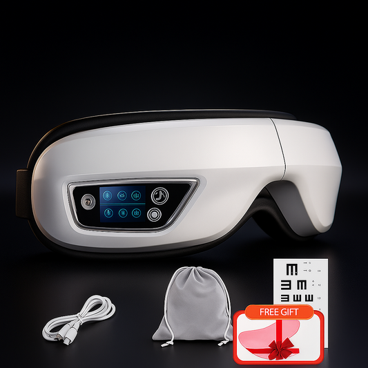 Eye Massage Instrument Neck Massager Smart Glasses Bluetooth Pressotherapy Heating Hot Acupressure Vibration anti Dark Circle