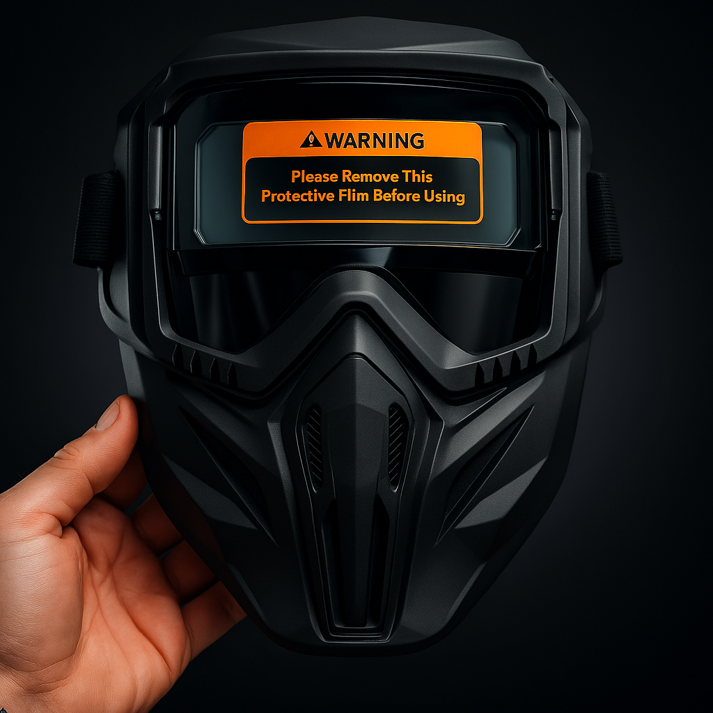 Adjustable Band Detachable Cutting Welding Mask Auto Darkening Welding Glasses Welder Mask Work Protective Gear Dust Resistant