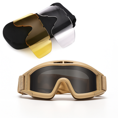 Explosion Proof Shooting Tactical Goggles Anti-Impact CS War Game Airsoft Paintball Hunting Mounteering Goggles Glasses