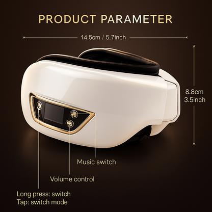 Eye Massage Instrument Neck Massager Smart Glasses Bluetooth Pressotherapy Heating Hot Acupressure Vibration anti Dark Circle