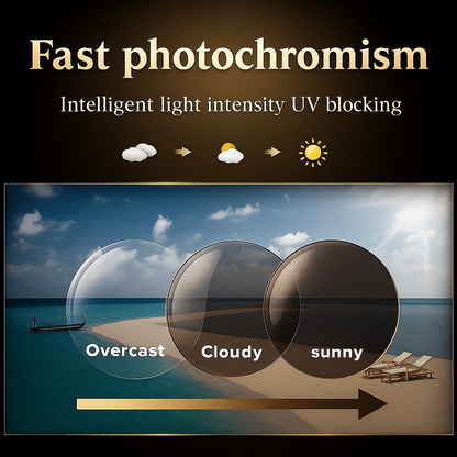 2025 Titanium Alloy Progressive Photochromic Reading Glasses Women Men Multi Focus anti Blue Light Presbyopia Glasses Sports