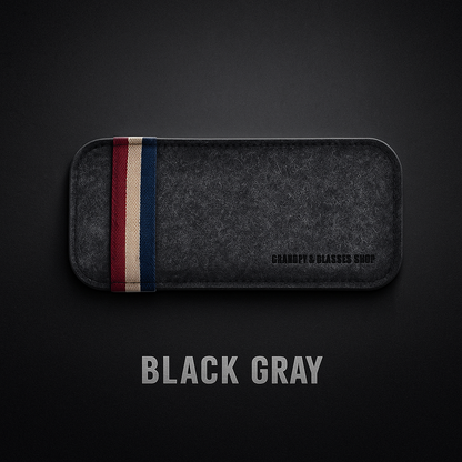 Oversize Felt Sunglasses Case Compatibility Colorful Glasses Bag Soft Lunettes Frame Glasses Case Elastic Band Glasses Box