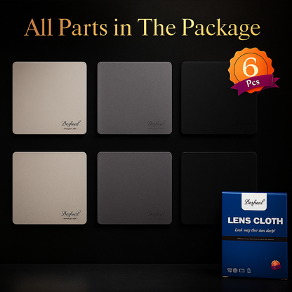 Microfiber Cleaning Cloth, 6 Pack - Premium Cloth for Glasses, Lens, Screens & More 20CM*20CM by