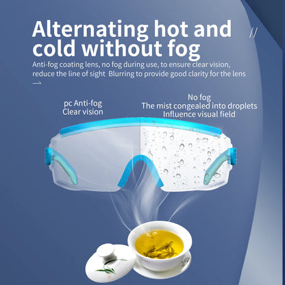 Surgery Goggles Blocking UV Safety Glasses CE Ansi Z87 Personal Full Protection anti Fog Splash Lab Industry Chemical Factory