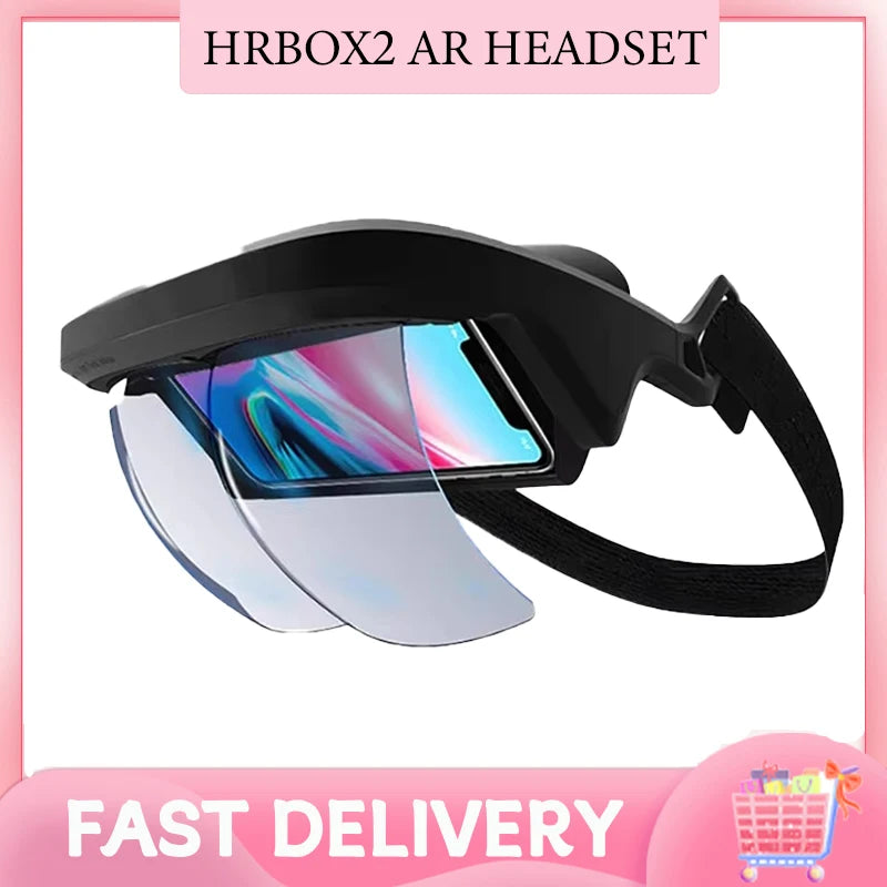 HRBOX2 3D Smart Ar Glasses Video Augmented Reality Ar Headset for Smartphones Vr Glasses 3D Video and Game Augmented Reality