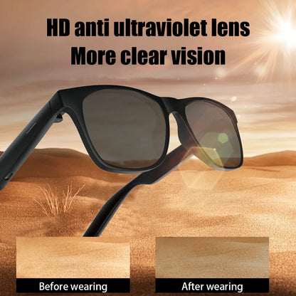 New Smart Wireless Bluetooth Glasses Listen to Music Answer the Phone Men and Women Fashion Anti-Blue Light Glasse